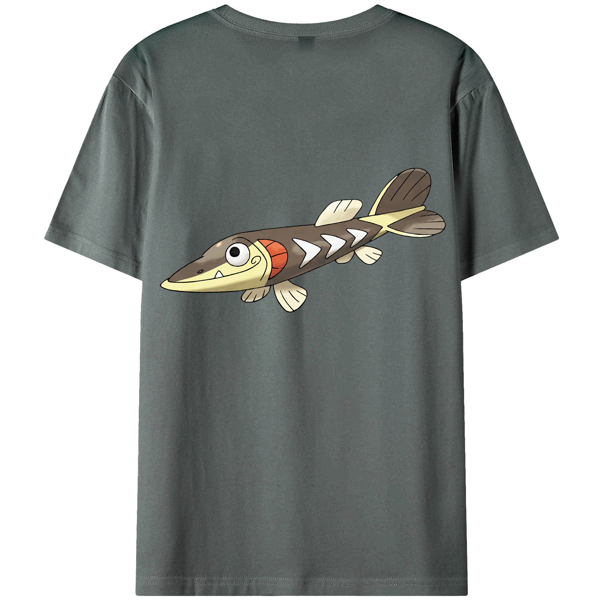 （画像用） ポケットモンスター Pokémon 綿100％ メンズ半袖Tシャツ（バックプリント） 通気性